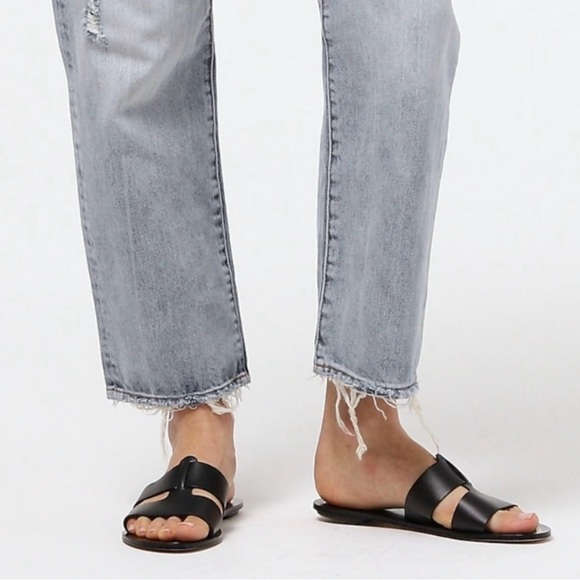 J. Crew Shoes - J. Crew Cyprus Black Slide Sandals Sz 9.5